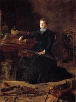 Thomas Eakins - Bilder Gemälde - Portrait von Sarah Sagehorn Frishmuth