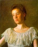 Thomas Eakins  - Bilder Gemälde - Portrait von Alice Kurtz