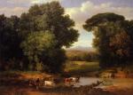 George Inness - Bilder Gemälde - Teil eines Römischen Aquädukts