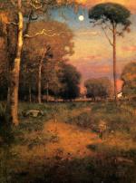 George Inness - Bilder Gemälde - Früher Morgen in Florida