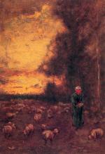 George Inness - Bilder Gemälde - Am Ende des Tages