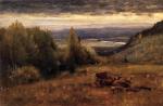 George Inness - Bilder Gemälde - Blick vom Gebirge