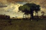 George Inness - Bilder Gemälde - Nachmittags mit Pinien