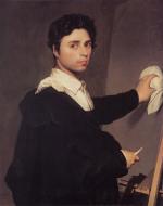 Jean Auguste Dominique Ingres - Peintures - Autoportrait