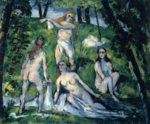 Paul Cezanne - Peintures - Baigneurs