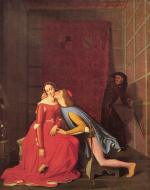 Jean Auguste Dominique Ingres  - Bilder Gemälde - Paolo und Francesca