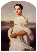 Jean Auguste Dominique Ingres  - Bilder Gemälde - Portrait von Mademoiselle Caroline Riviere