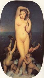 Jean Auguste Dominique Ingres  - Bilder Gemälde - Venus Anadyomene