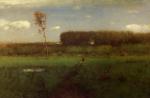 George Inness  - Peintures - Milieu du jour en octobre