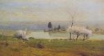 George Inness  - Bilder Gemälde - Pont at a Miton on the Hudson