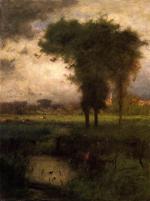 George Inness  - Peintures - Été à Montclair