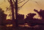 George Inness  - paintings - Sunset