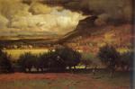 George Inness  - Peintures - La tempête se lève