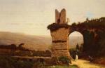 George Inness  - Bilder Gemälde - Weg nach Rom