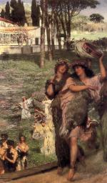 Sir Lawrence Alma Tadema  - Bilder Gemälde - Auf der Straße zum Tempel von Ceres