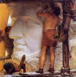 Sir Lawrence Alma Tadema  - Bilder Gemälde - Bildhauer im frühen Rom