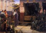 Sir Lawrence Alma Tadema  - Bilder Gemälde - Der Blumenmarkt