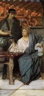 Sir Lawrence Alma Tadema  - Peintures - Le testeur de vin