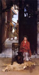 Sir Lawrence Alma Tadema  - Bilder Gemälde - Der Weg zum Tempel