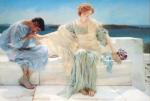 Sir Lawrence Alma Tadema  - Peintures - Ne me pose plus de questions