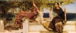 Sir Lawrence Alma Tadema  - Bilder Gemälde - The Conversation of Paula by Saint Jerome