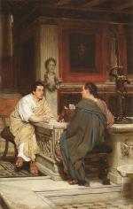 Sir Lawrence Alma Tadema  - Bilder Gemälde - The Discourse