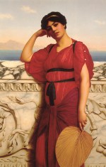 John William Godward - Peintures - Une femme classique