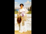 John William Godward - Bilder Gemälde - Eine griechische Schönheit