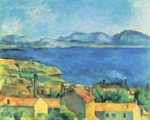 Paul Cezanne  - Peintures - La baie de Marseille