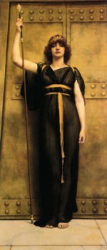 John William Godward - Bilder Gemälde - Eine Priesterin