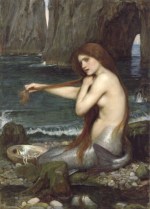 John William Waterhouse - Bilder Gemälde - Eine Meerjungfrau