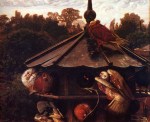 William Holman Hunt - Bilder Gemälde - the festival of the swithin or the devecote