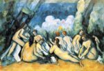 Paul Cezanne  - Bilder Gemälde - Die großen Badenden