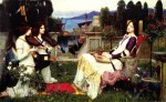 John William Waterhouse  - Bilder Gemälde - Heilige Cecilia