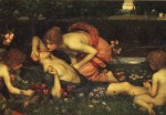 John William Waterhouse  - Bilder Gemälde - Adonis erwacht
