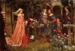 John William Waterhouse  - Bilder Gemälde - Der entzückende Garten