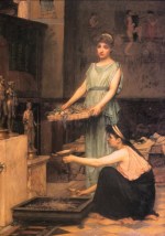 John William Waterhouse  - paintings - The Household Gods