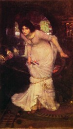 John William Waterhouse  - Bilder Gemälde - Die Lady von Shalott