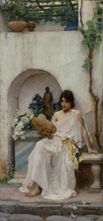 John William Waterhouse  - paintings - Flora