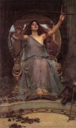 John William Waterhouse  - Bilder Gemälde - Circe bietet Ullysses den Kelch