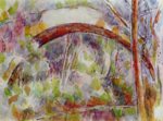 Paul Cezanne  - Bilder Gemälde - Fluss bei der Brücke der drei Quellen