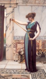 John William Godward - Peintures - Dame de Pompéï