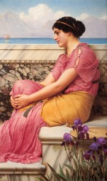 John William Godward - Bilder Gemälde - Abschied macht das Herz schwer