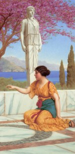 John William Godward - Bilder Gemälde - Zeitvertreib