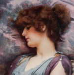 John William Godward - paintings - Far Away Thoughts