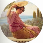 John William Godward - Bilder Gemälde - Goldene Stunden