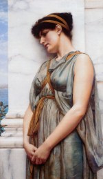 John William Godward - Bilder Gemälde - Griechische Adelsfrau