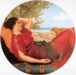 John William Godward  - Bilder Gemälde - In Traumen der Fantasie