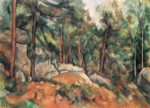 Paul Cezanne  - Peintures - Dans la forêt