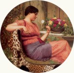 John William Godward  - Bilder Gemälde - Zeit der Rosen